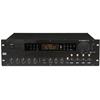 Amplificatore DAP AUDIO DAP ZA-9250VTU 250W/100V con 4 zone e controller volume separati integrati, 7 sorgenti selezionabili oltre che di 3 ingressi microfonici, lettore audio USB integrato, sintonizzatore FM.  